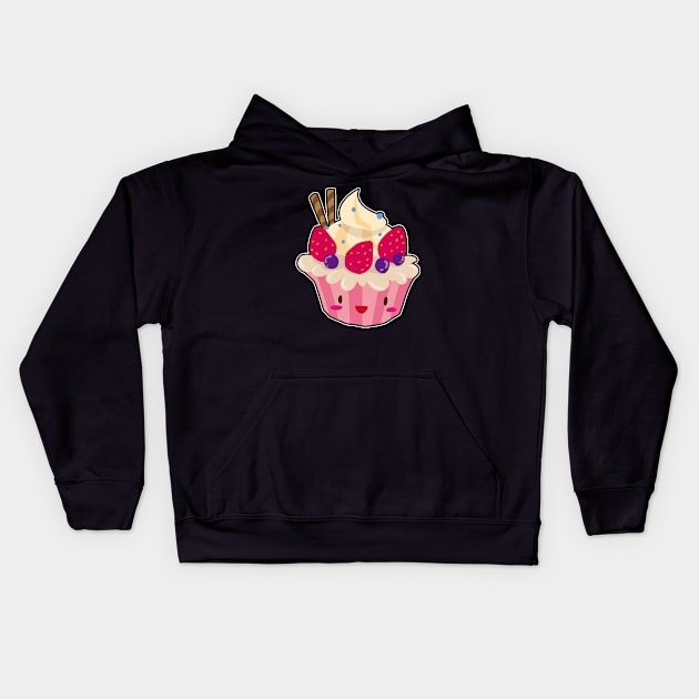 Funny Strawberry Shortcake Kids Hoodie by besttee